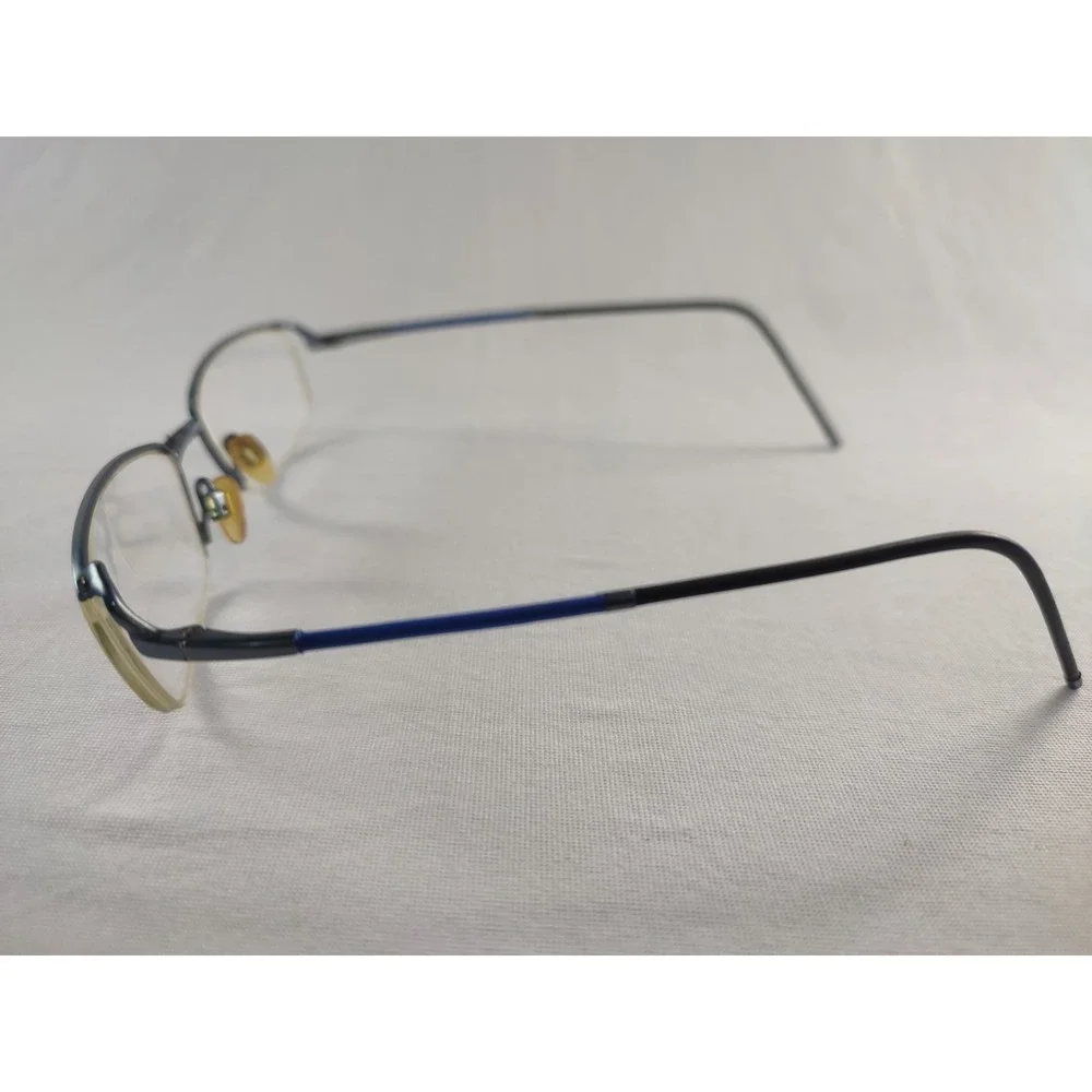 Takumi‎ TK405 Blue Optical Frames with Magnetic Sun Clip-On AS-IS Parts Only